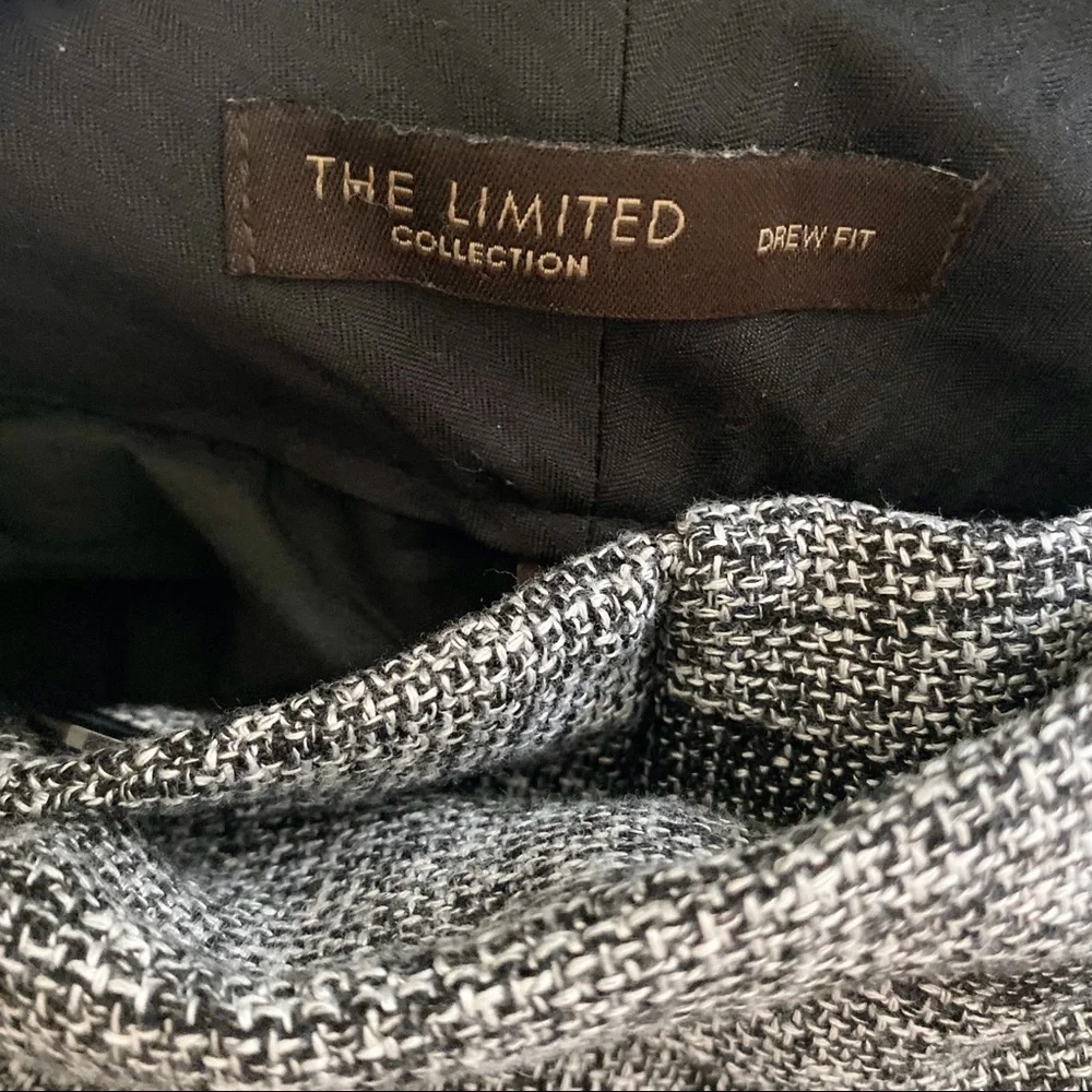 THE LIMITED Tweed Drew Fit Lined Trouser Pant Sz 6 - Picture 8 of 14